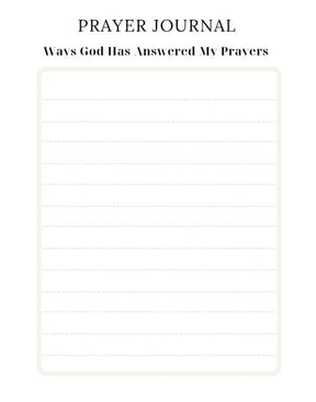 Prayer Journal